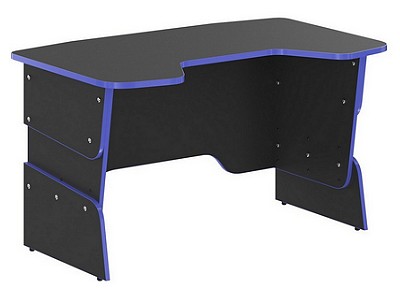 Компьютерный стол "SKILL" STG 1385 Антрацит/синий - вид 1